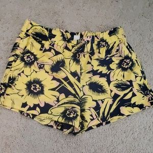 J crew flower shorts